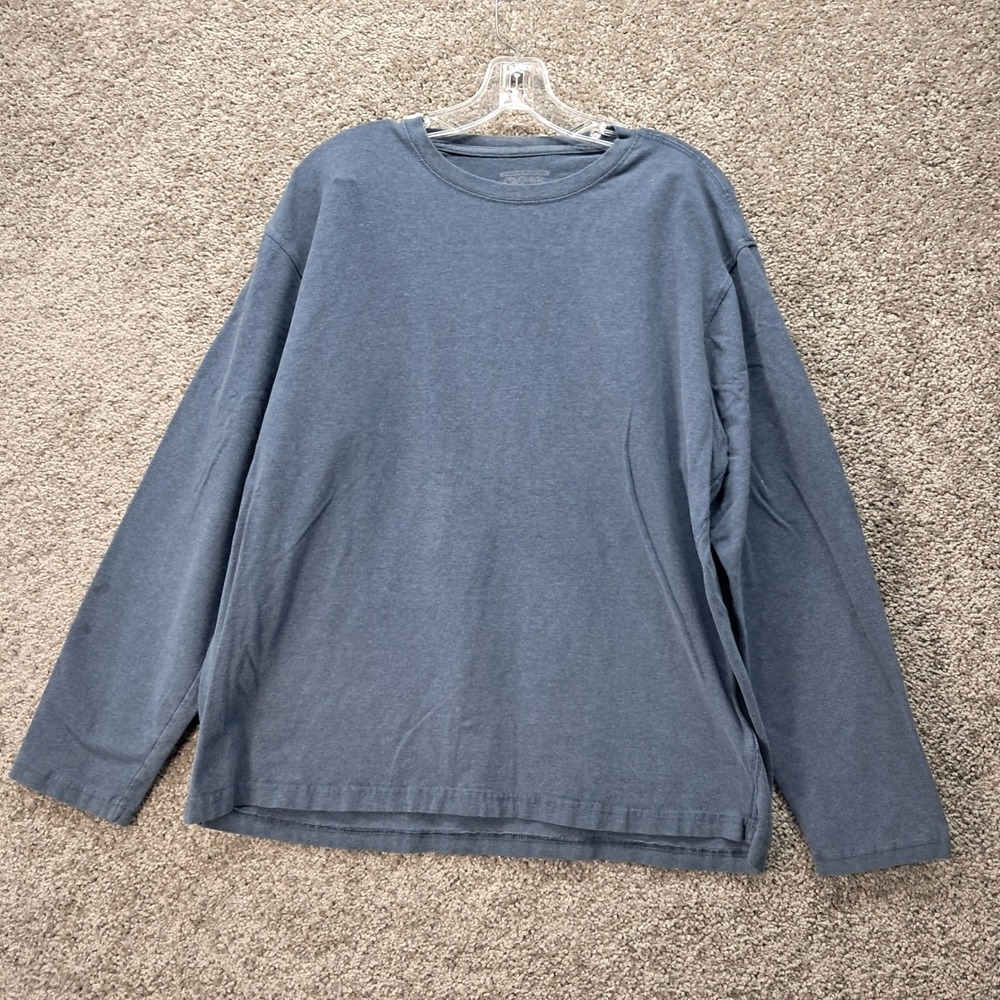 Gander Mountain Guide Series Mens XL Blue Long Sleeve Cotton Blend Stretch Shirt